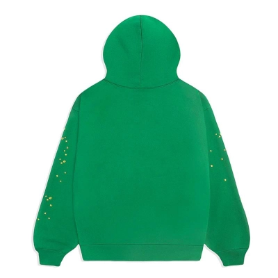 EM Sneakers Sp5der Star OG Web V2 Hoodie Green 02