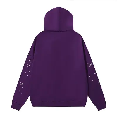 EM Sneakers Sp5der Star OG Web V2 Hoodie Purple 02