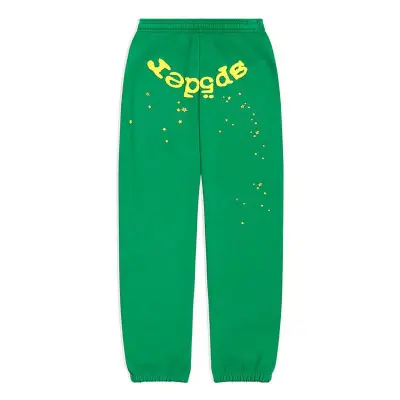 EM Sneakers Sp5der Sweatpant Star OG Web V2 Green 01