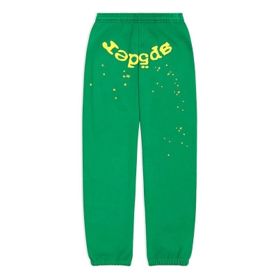 EM Sneakers Sp5der Sweatpant Star OG Web V2 Green 01