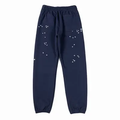EM Sneakers Sp5der Sweatpant Worldwide 555 Angel Number Navy Blue 02