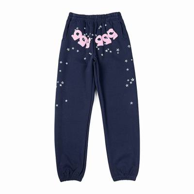 EM Sneakers Sp5der Sweatpant Worldwide 555 Angel Number Navy Blue 01