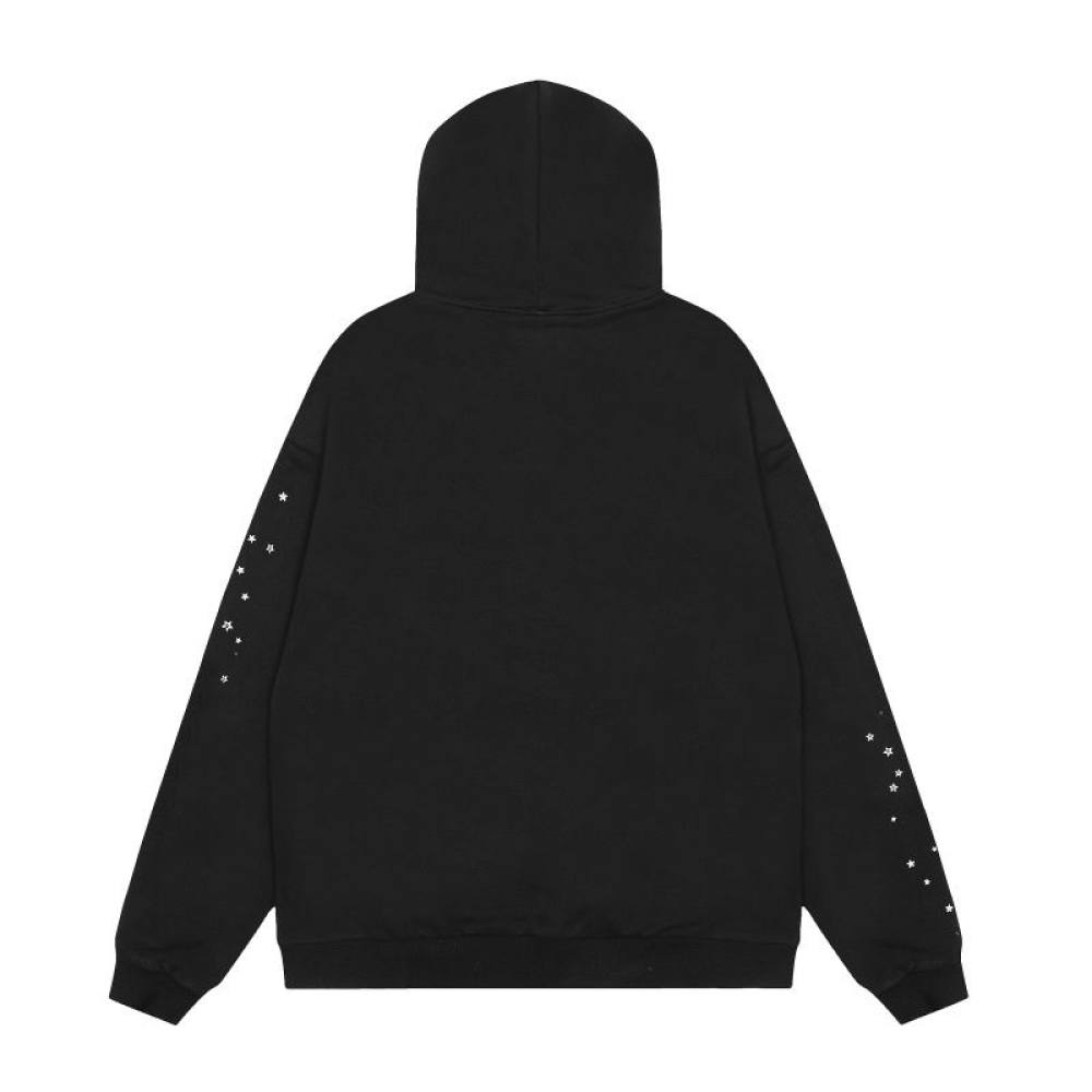 EM Sneakers Sp5der Worldwide Black OG Web Hoodie