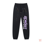 EM Sneakers Sp5der Young Thug Sweatpant Black and Purple