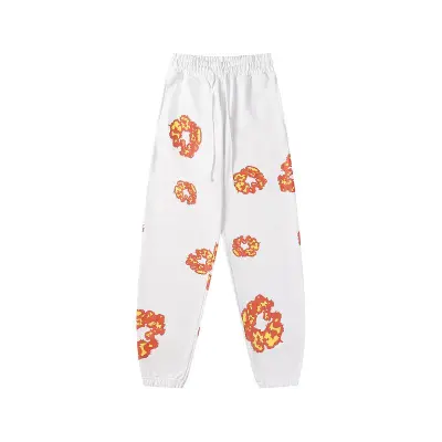 EM Sneakers Denim Tears  x Offset The Cotton Wreath Sweatpants White 01