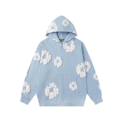 EM Sneakers Denim Tears Hoodie & Sweatpant Sets Cotton Wreath Royal Baby Blue 02