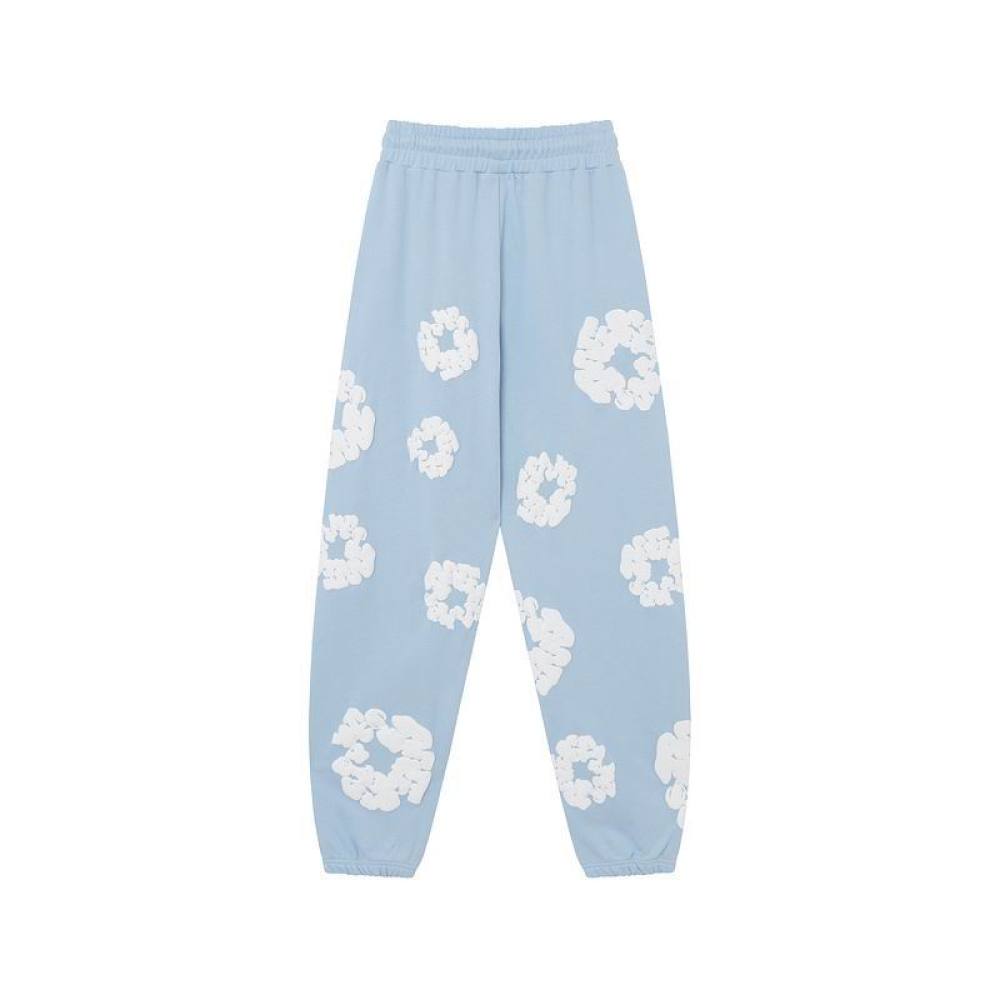 EM Sneakers Denim Tears Hoodie & Sweatpant Sets Cotton Wreath Royal Baby Blue