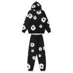 EM Sneakers Denim Tears Hoodie & Sweatpant Sets Cotton Wreath Royal Black