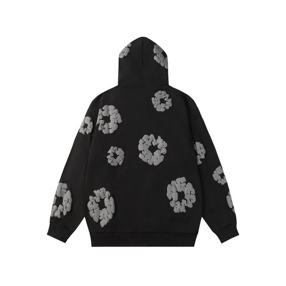 EM Sneakers Denim Tears Hoodie & Sweatpant Sets Cotton Wreath Royal Black Monochrome