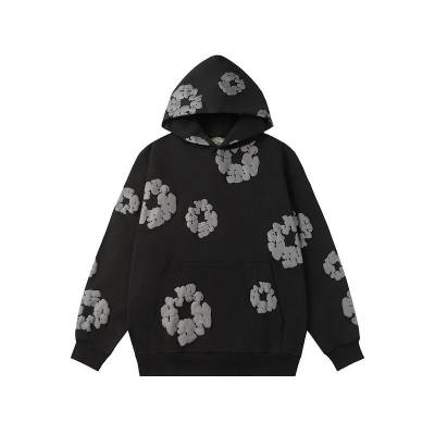 EM Sneakers Denim Tears Hoodie & Sweatpant Sets Cotton Wreath Royal Black Monochrome 02