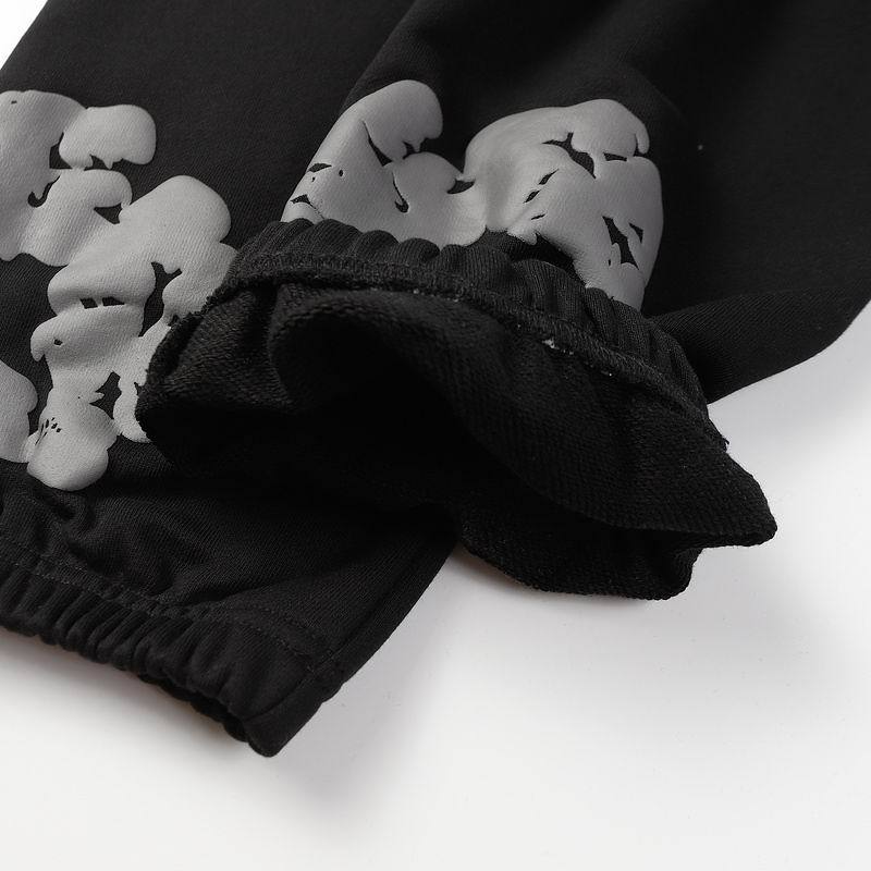 EM Sneakers Denim Tears Hoodie & Sweatpant Sets Cotton Wreath Royal Black Monochrome