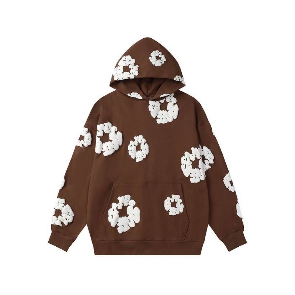 EM Sneakers Denim Tears Hoodie & Sweatpant Sets Cotton Wreath Royal Brown