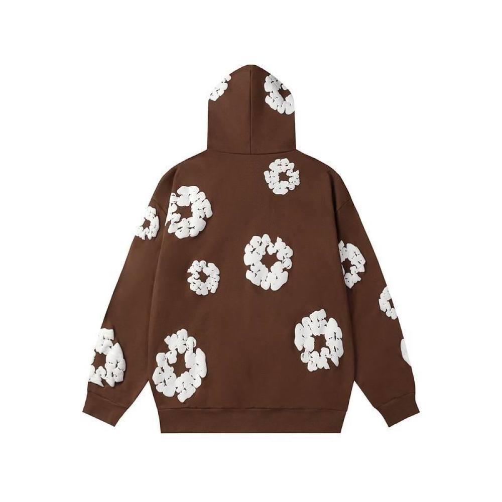 EM Sneakers Denim Tears Hoodie & Sweatpant Sets Cotton Wreath Royal Brown