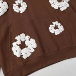 EM Sneakers Denim Tears Hoodie & Sweatpant Sets Cotton Wreath Royal Brown