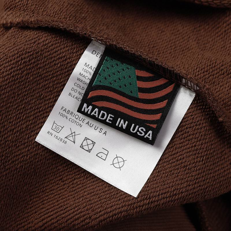 EM Sneakers Denim Tears Hoodie & Sweatpant Sets Cotton Wreath Royal Brown