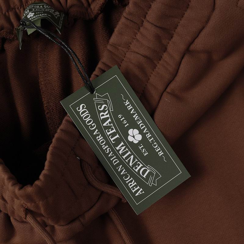 EM Sneakers Denim Tears Hoodie & Sweatpant Sets Cotton Wreath Royal Brown