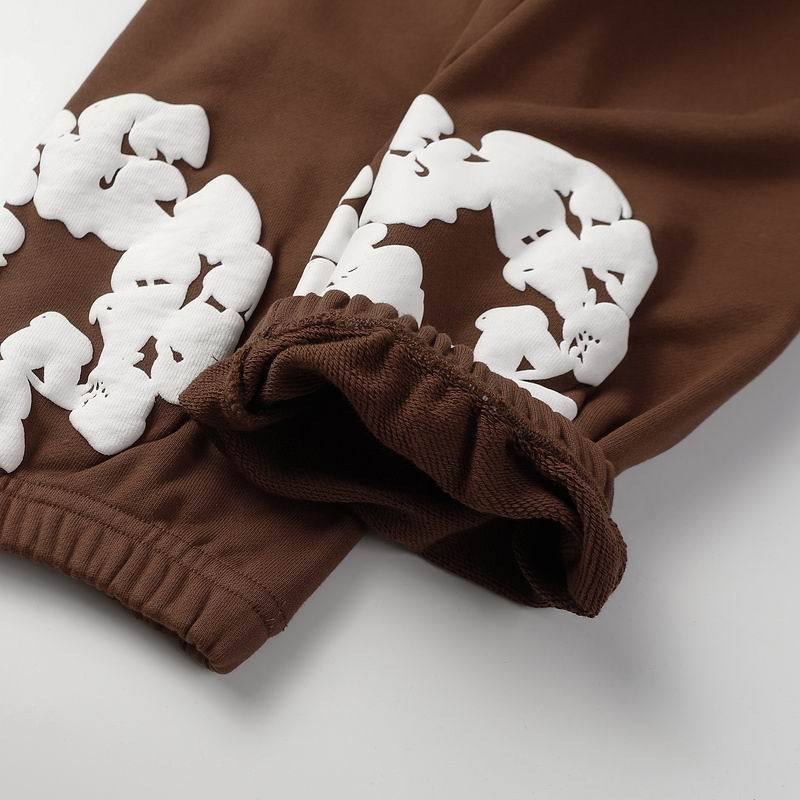 EM Sneakers Denim Tears Hoodie & Sweatpant Sets Cotton Wreath Royal Brown