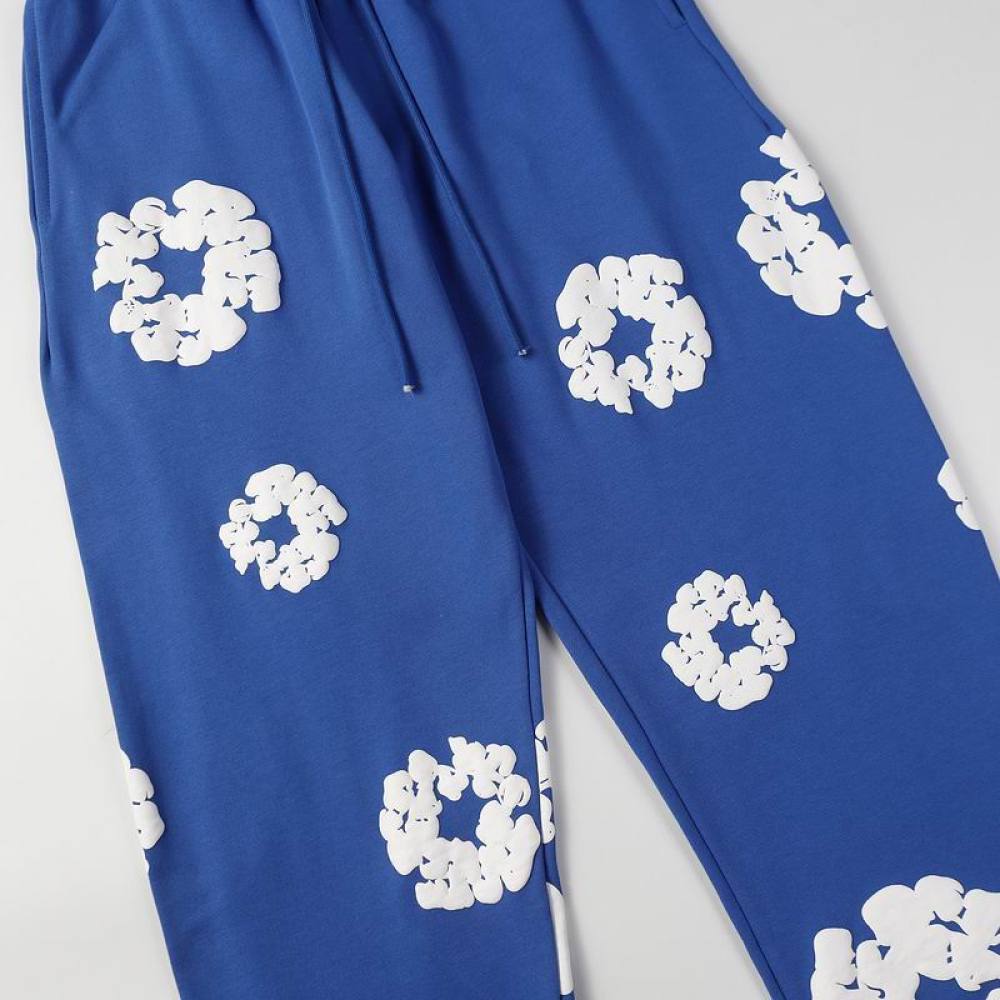 EM Sneakers Denim Tears Hoodie & Sweatpant Sets Cotton Wreath Royal Dark Blue