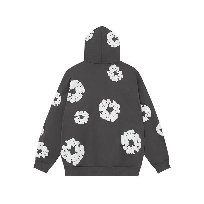 EM Sneakers Denim Tears Hoodie & Sweatpant Sets Cotton Wreath Royal Dark Gray