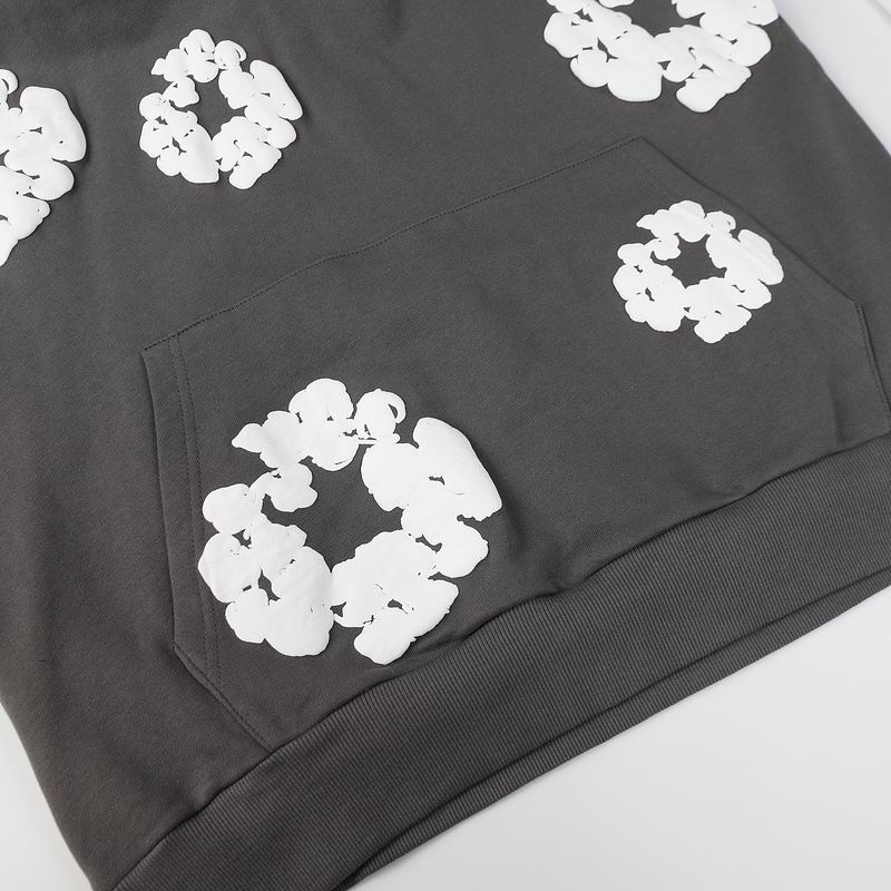 EM Sneakers Denim Tears Hoodie & Sweatpant Sets Cotton Wreath Royal Dark Gray