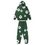 EM Sneakers Denim Tears Hoodie & Sweatpant Sets Cotton Wreath Royal Green