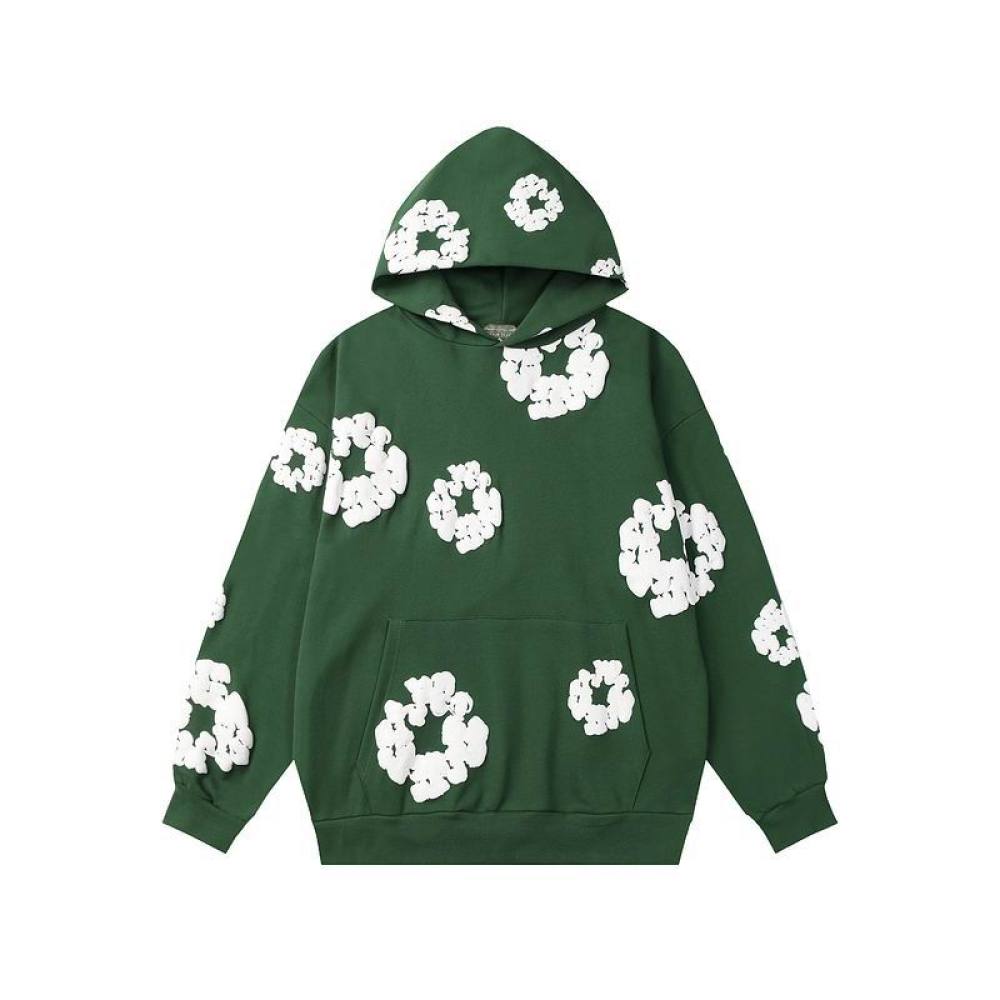 EM Sneakers Denim Tears Hoodie & Sweatpant Sets Cotton Wreath Royal Green