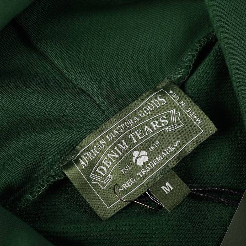 EM Sneakers Denim Tears Hoodie & Sweatpant Sets Cotton Wreath Royal Green