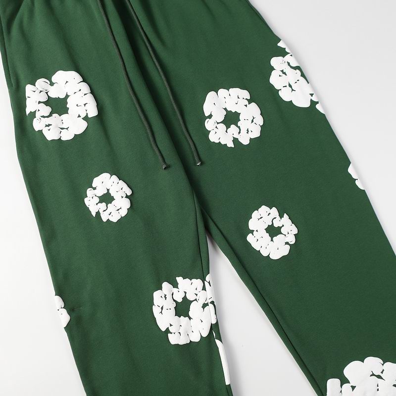 EM Sneakers Denim Tears Hoodie & Sweatpant Sets Cotton Wreath Royal Green