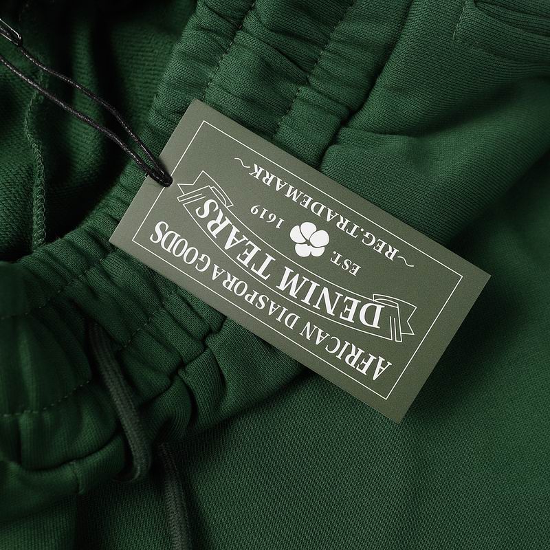 EM Sneakers Denim Tears Hoodie & Sweatpant Sets Cotton Wreath Royal Green