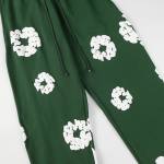 EM Sneakers Denim Tears Hoodie & Sweatpant Sets Cotton Wreath Royal Green