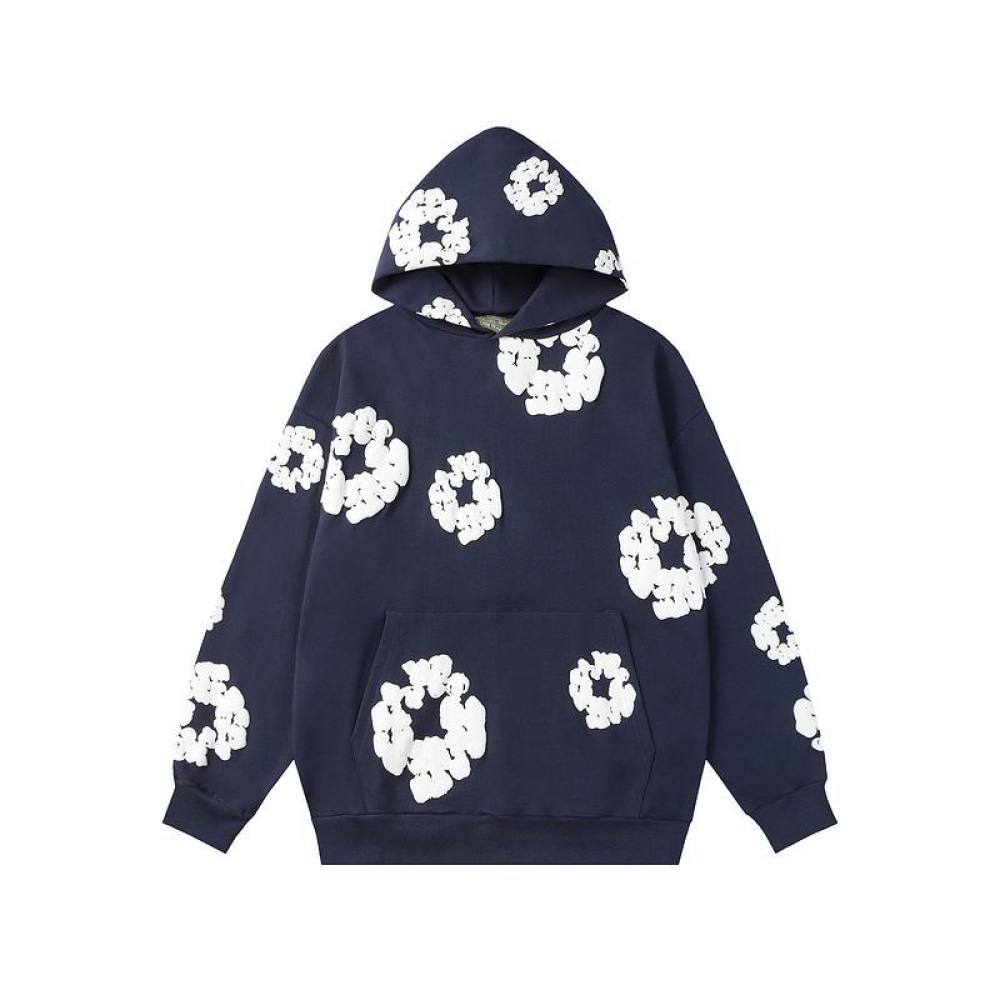 EM Sneakers Denim Tears Hoodie & Sweatpant Sets Cotton Wreath Royal Navy