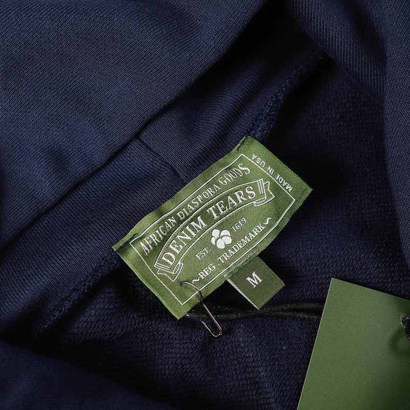 EM Sneakers Denim Tears Hoodie & Sweatpant Sets Cotton Wreath Royal Navy