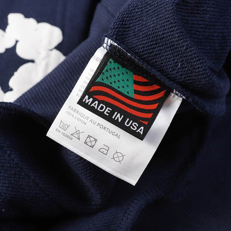 EM Sneakers Denim Tears Hoodie & Sweatpant Sets Cotton Wreath Royal Navy