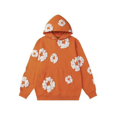 EM Sneakers Denim Tears Hoodie & Sweatpant Sets Cotton Wreath Royal Orange 02