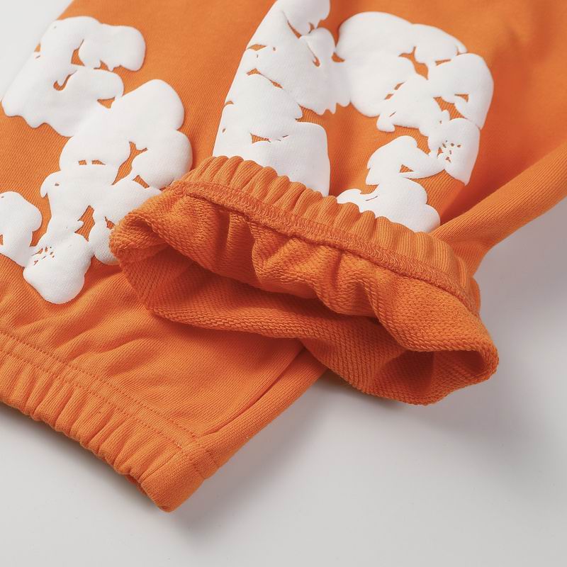 EM Sneakers Denim Tears Hoodie & Sweatpant Sets Cotton Wreath Royal Orange