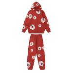 EM Sneakers Denim Tears Hoodie & Sweatpant Sets Cotton Wreath Royal Red