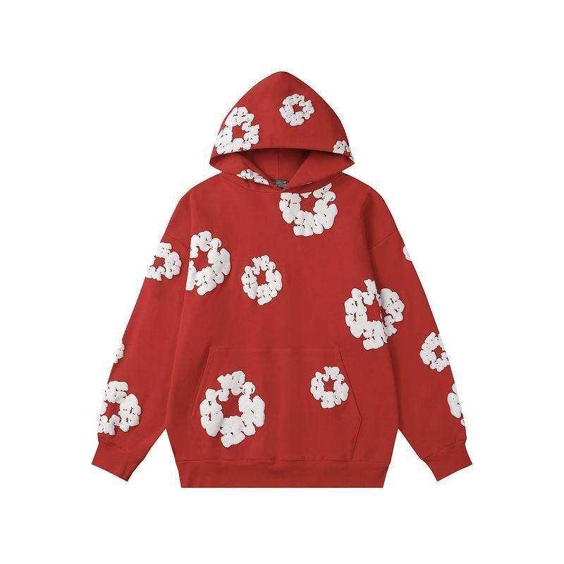 EM Sneakers Denim Tears Hoodie & Sweatpant Sets Cotton Wreath Royal Red