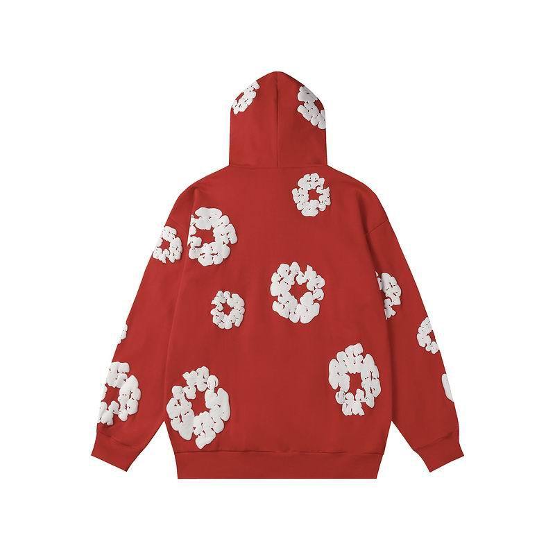 EM Sneakers Denim Tears Hoodie & Sweatpant Sets Cotton Wreath Royal Red