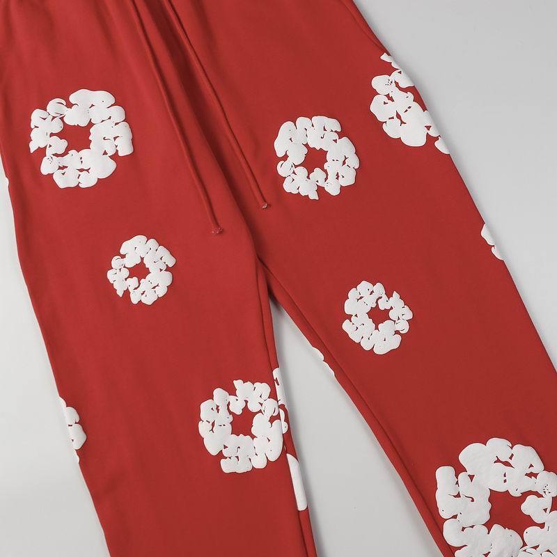 EM Sneakers Denim Tears Hoodie & Sweatpant Sets Cotton Wreath Royal Red