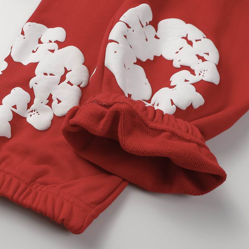 EM Sneakers Denim Tears Hoodie & Sweatpant Sets Cotton Wreath Royal Red