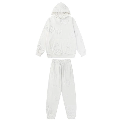 EM Sneakers Denim Tears Hoodie & Sweatpant Sets Cotton Wreath Royal White 01