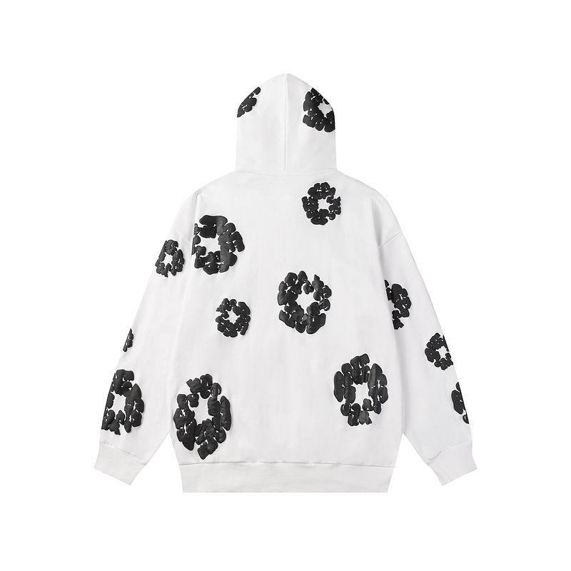 EM Sneakers Denim Tears Hoodie & Sweatpant Sets Cotton Wreath Royal White and Black Flower