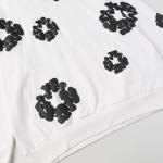 EM Sneakers Denim Tears Hoodie & Sweatpant Sets Cotton Wreath Royal White and Black Flower