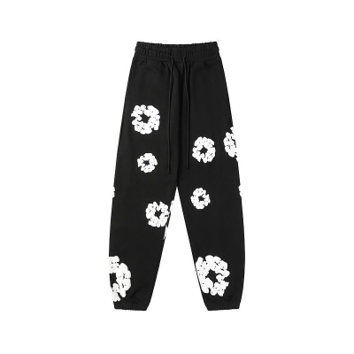 EM Sneakers Denim Tears The Cotton Wreath Sweatpants Black 01