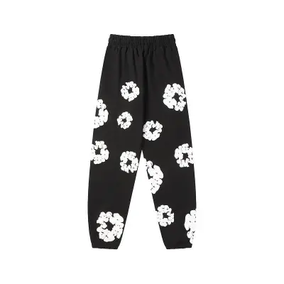 EM Sneakers Denim Tears The Cotton Wreath Sweatpants Black 02