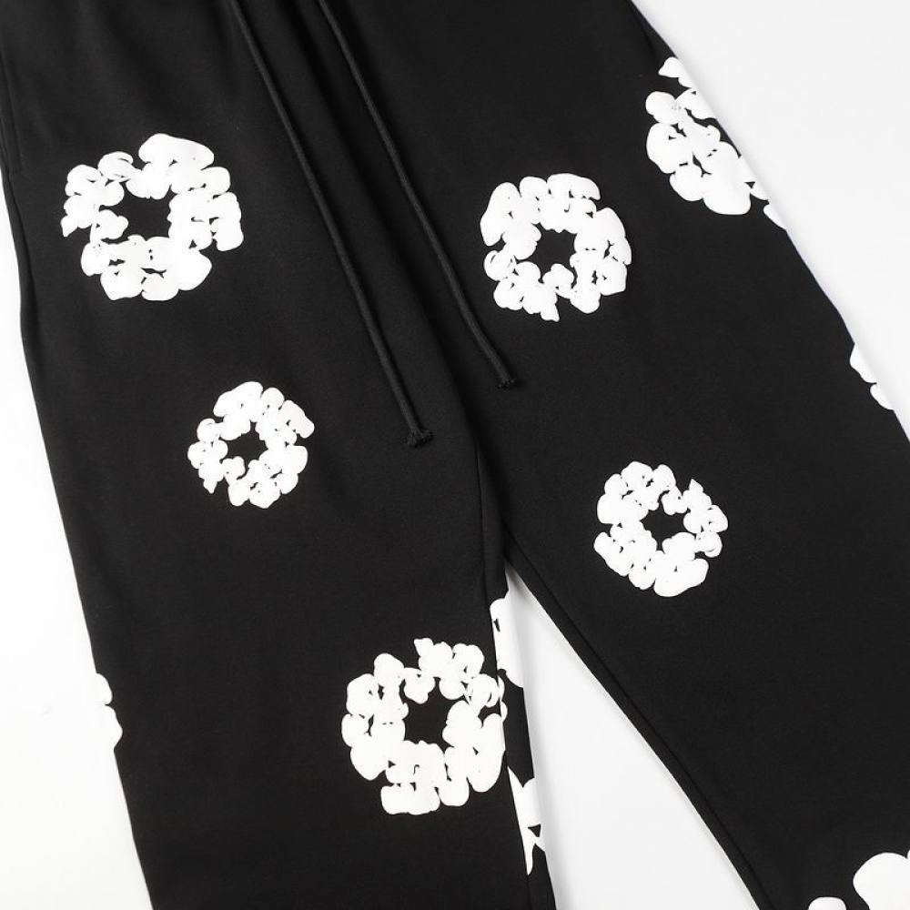EM Sneakers Denim Tears The Cotton Wreath Sweatpants Black