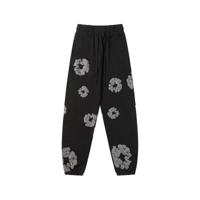 EM Sneakers Denim Tears The Cotton Wreath Sweatpants Black Monochrome 01