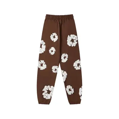 EM Sneakers Denim Tears The Cotton Wreath Sweatpants Brown 01