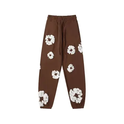 EM Sneakers Denim Tears The Cotton Wreath Sweatpants Brown 02