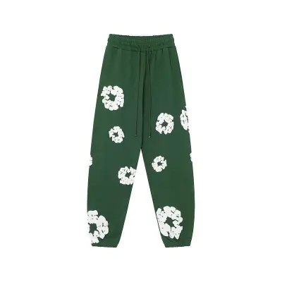 EM Sneakers Denim Tears The Cotton Wreath Sweatpants Green 01